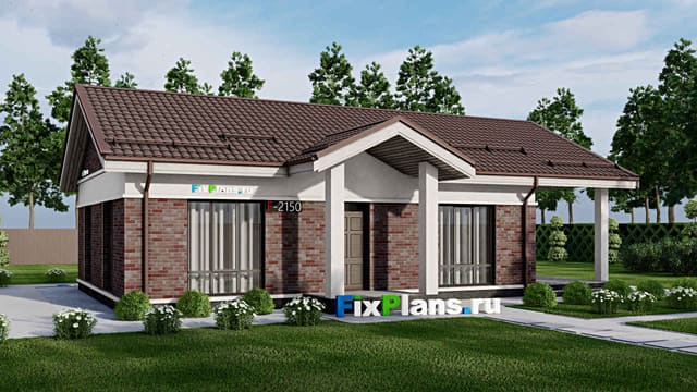 Одноэтажный дом F - 2150